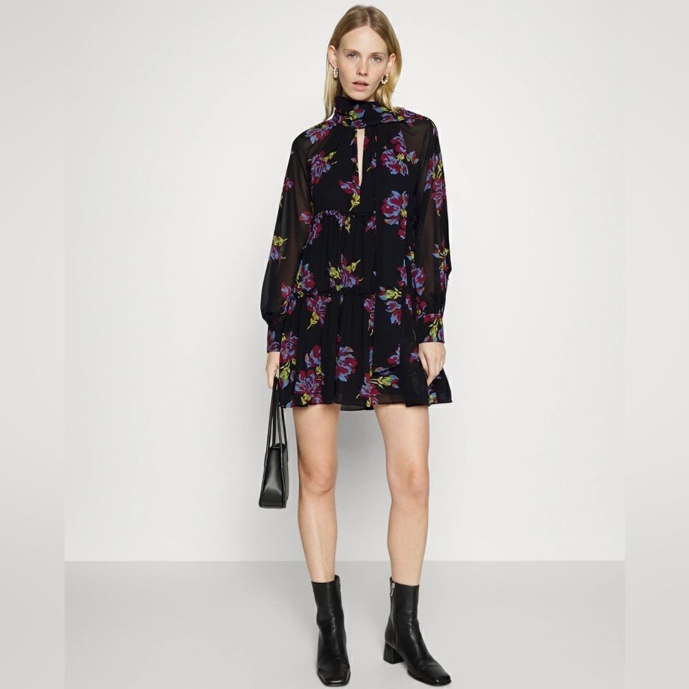 Cinq à Sept Revina Floral Print Mini Dress size 4